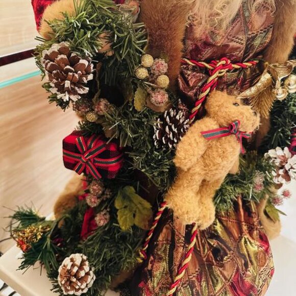 Collectible Father Christmas Ornament - 2 Feet High w/Mini-Lights - Picture 4 of 6